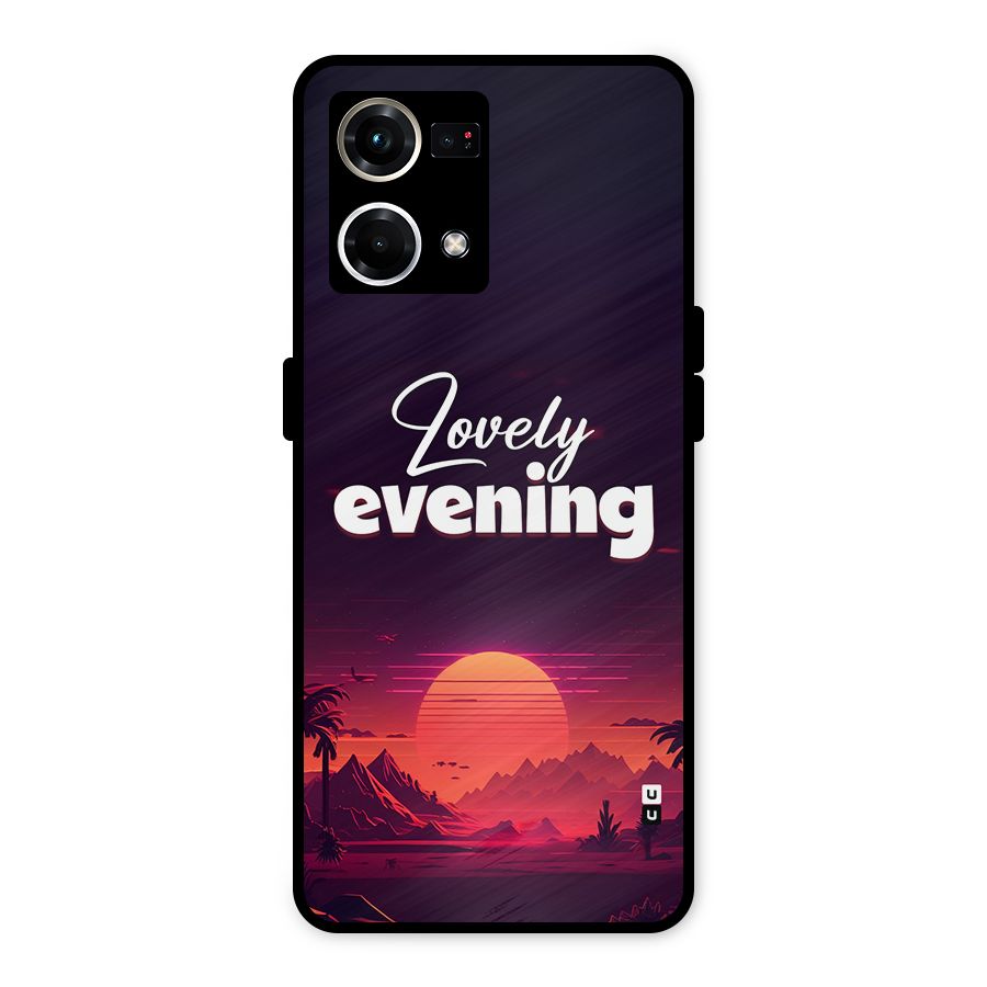 Lovely Evening Metal Back Case for Oppo F21 Pro 4G