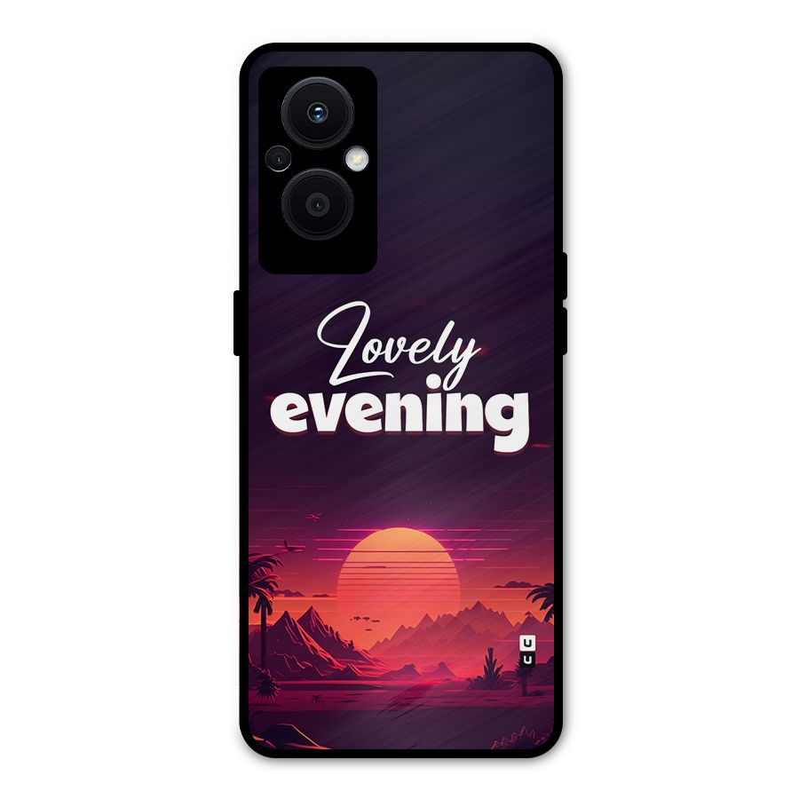 Lovely Evening Metal Back Case for Oppo F21 Pro 5G