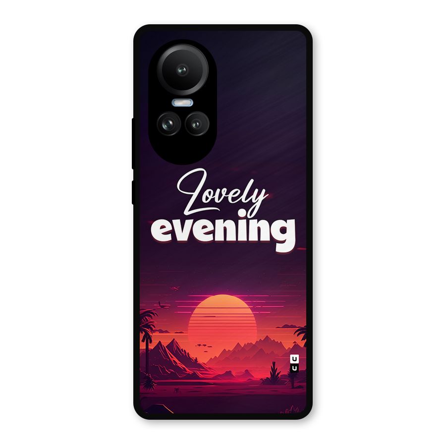 Lovely Evening Metal Back Case for Oppo Reno10 Pro