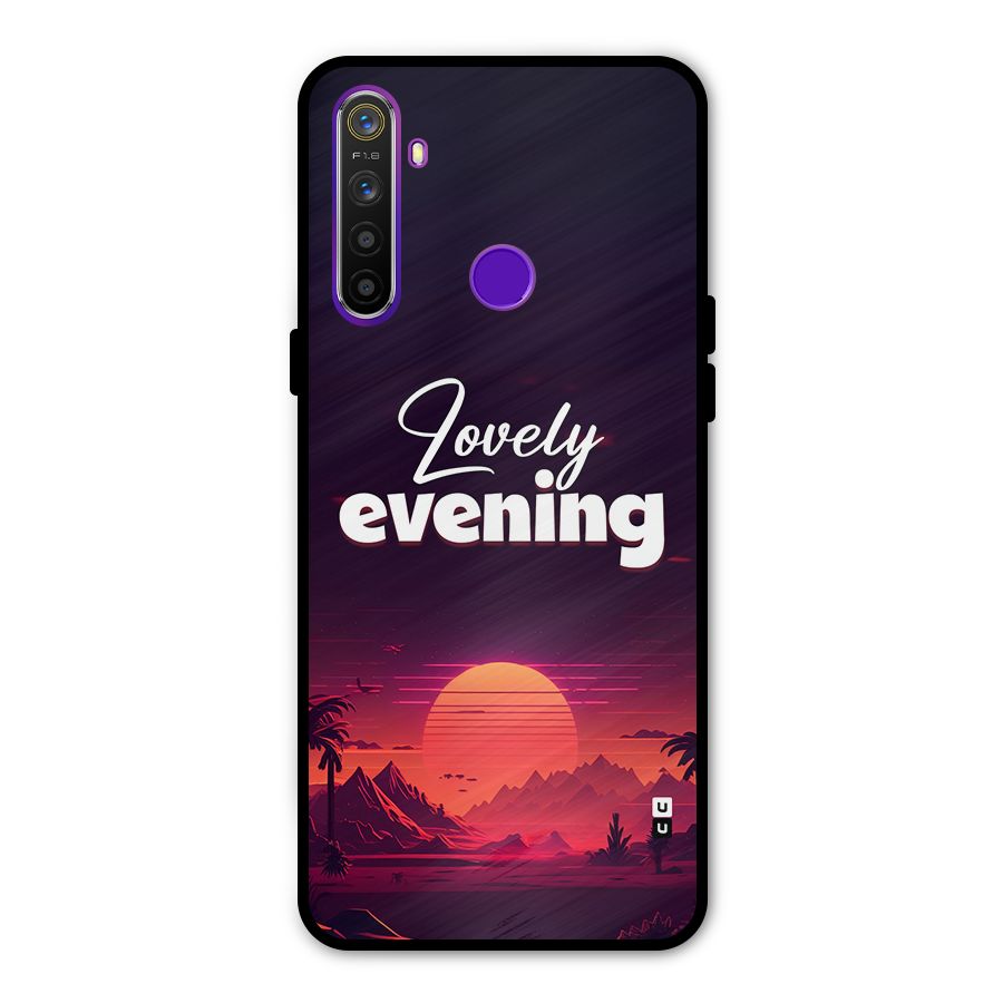 Lovely Evening Metal Back Case for Realme 5