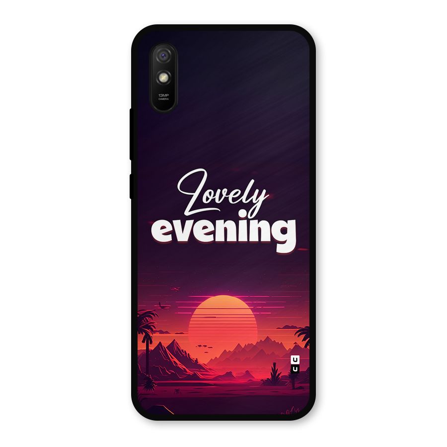 Lovely Evening Metal Back Case for Redmi 9a