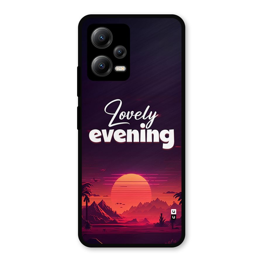 Lovely Evening Metal Back Case for Redmi Note 12 5G