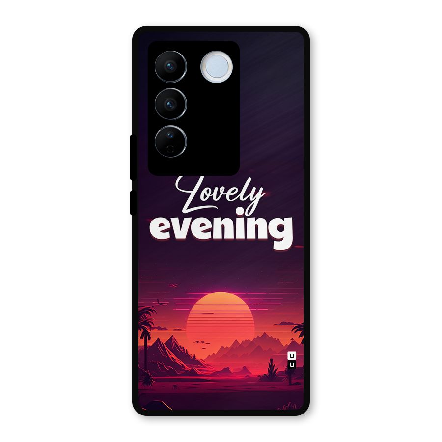 Lovely Evening Metal Back Case for Vivo V27