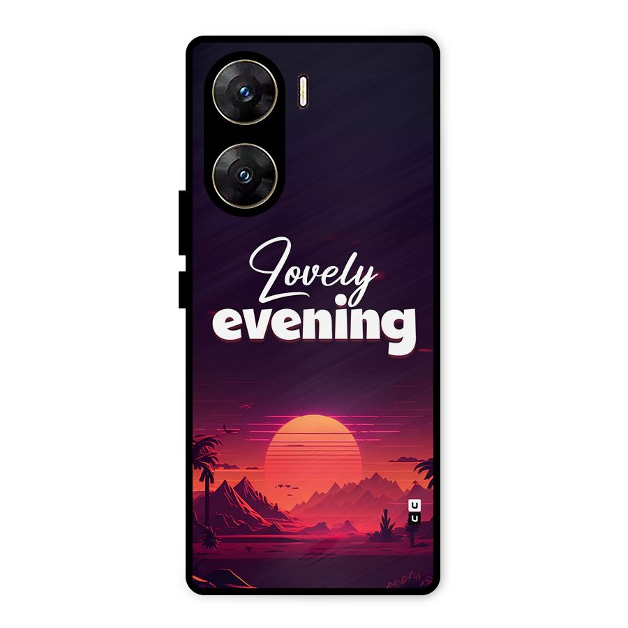 Lovely Evening Metal Back Case for Vivo V29e