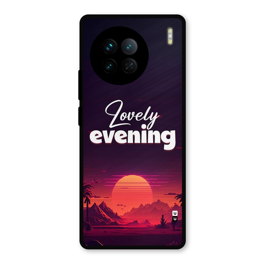 Lovely Evening Metal Back Case for Vivo X90