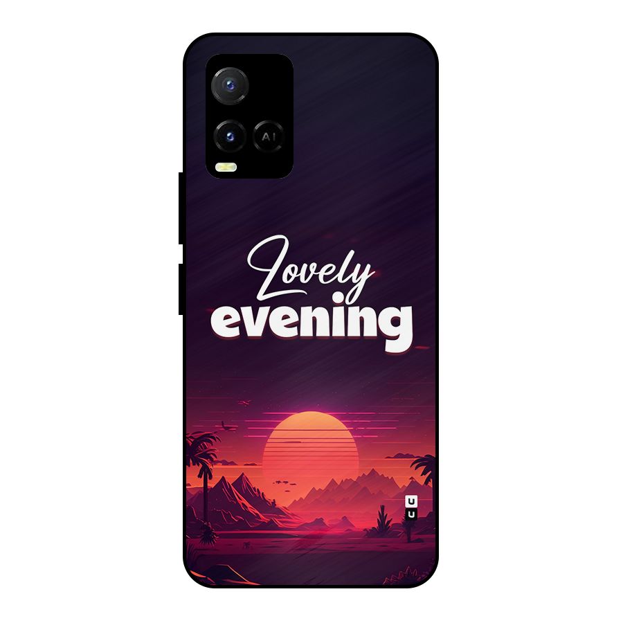 Lovely Evening Metal Back Case for Vivo Y21