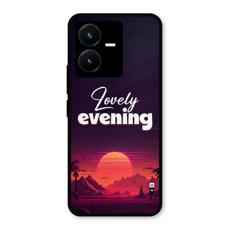 Lovely Evening Metal Back Case for Vivo Y22