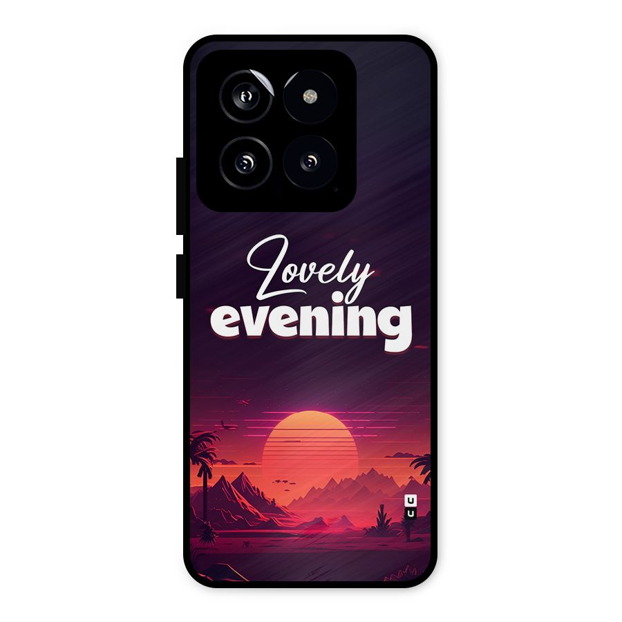 Lovely Evening Metal Back Case for Xiaomi 14
