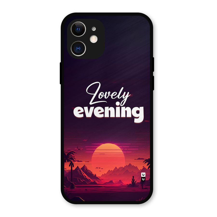 Lovely Evening Metal Back Case for iPhone 12