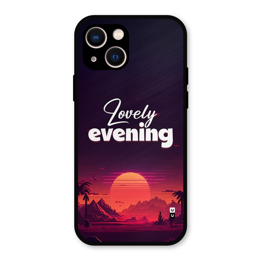 Lovely Evening Metal Back Case for iPhone 13