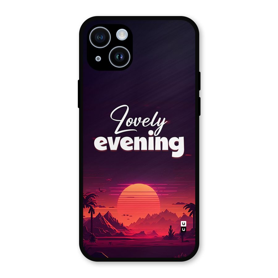 Lovely Evening Metal Back Case for iPhone 14