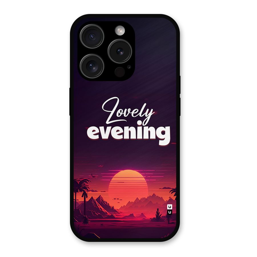 Lovely Evening Metal Back Case for iPhone 15 Pro