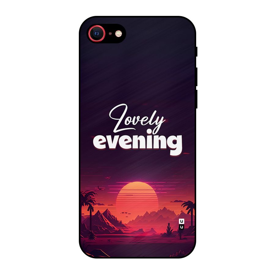 Lovely Evening Metal Back Case for iPhone SE 2022