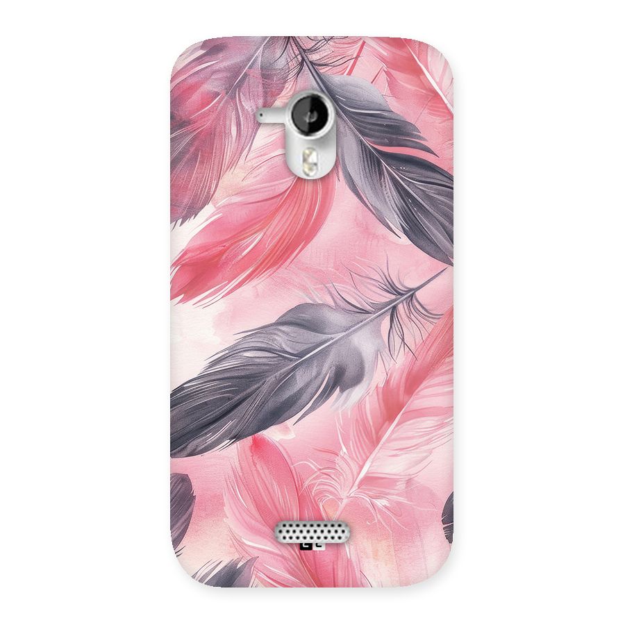 Lovely Feather Back Case for Canvas HD A116