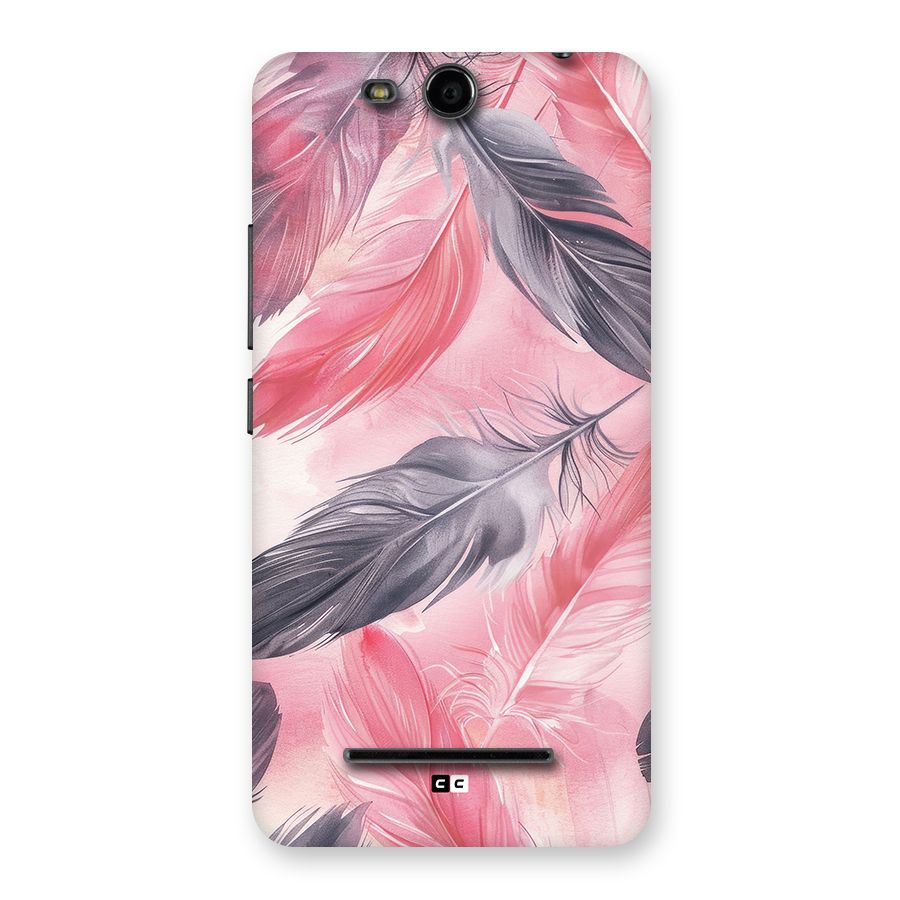 Lovely Feather Back Case for Canvas Juice 3 Q392