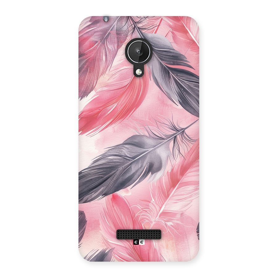 Lovely Feather Back Case for Canvas Spark Q380