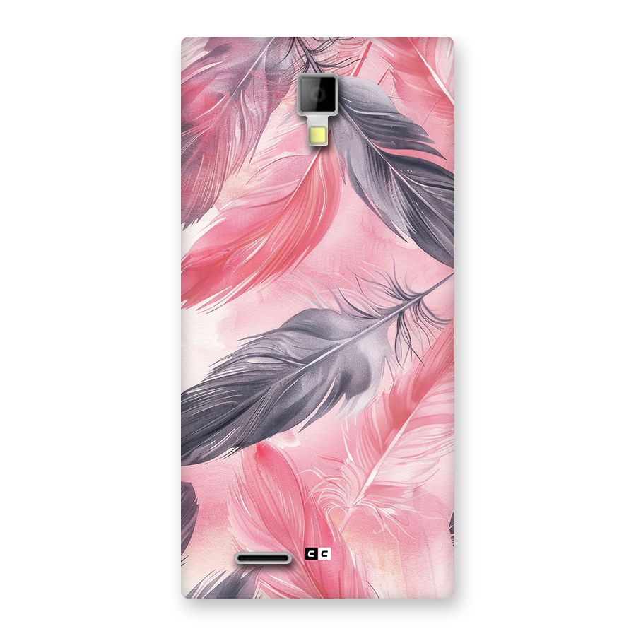 Lovely Feather Back Case for Canvas Xpress A99