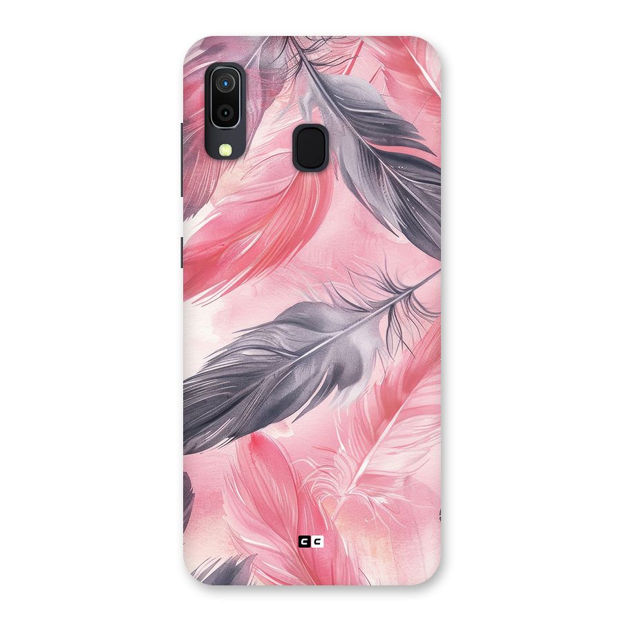 Lovely Feather Back Case for Galaxy A20