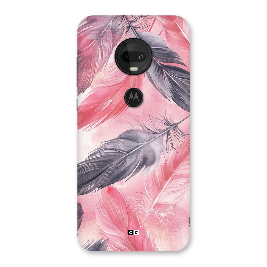 Lovely Feather Back Case for Moto G7