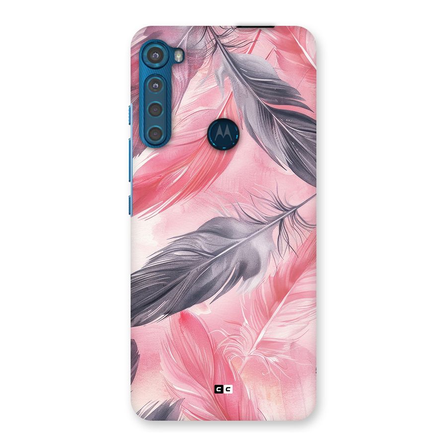 Lovely Feather Back Case for Motorola One Fusion Plus