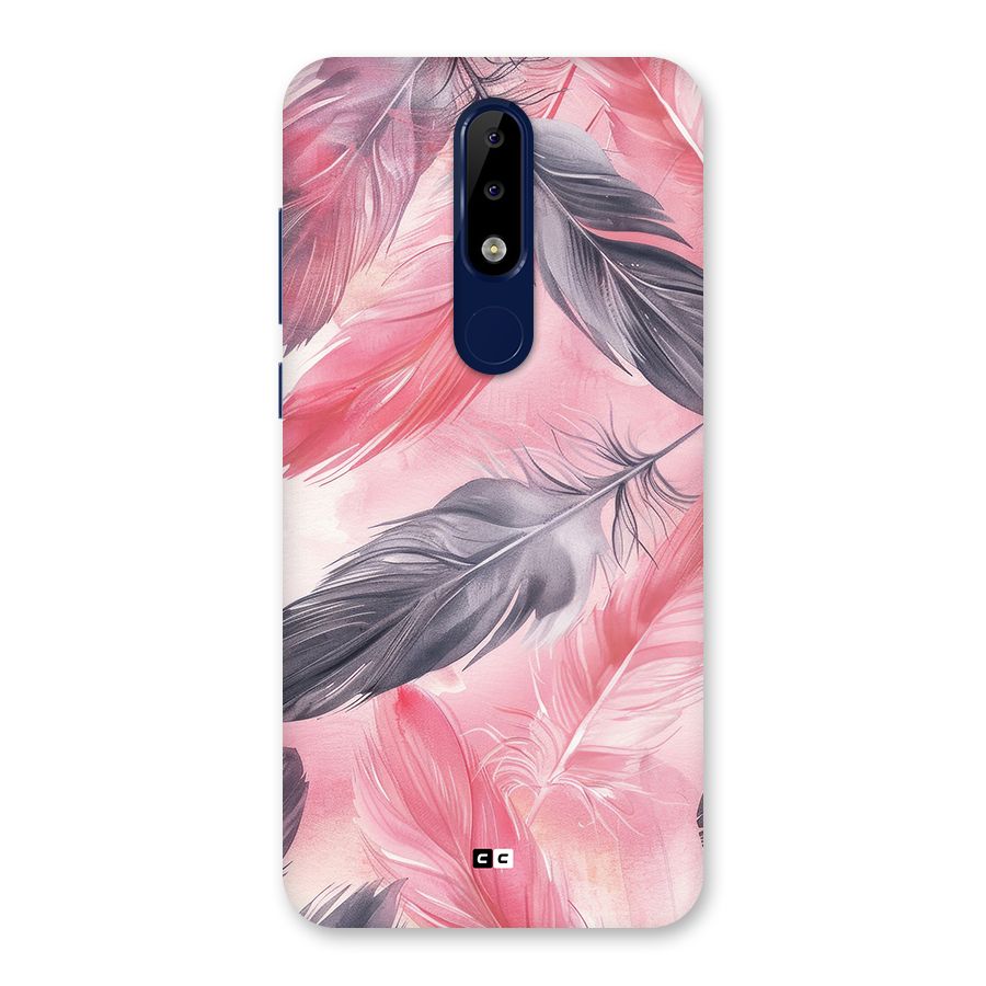 Lovely Feather Back Case for Nokia 5.1 Plus