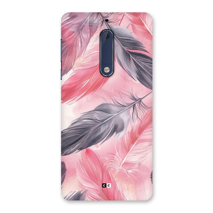 Lovely Feather Back Case for Nokia 5