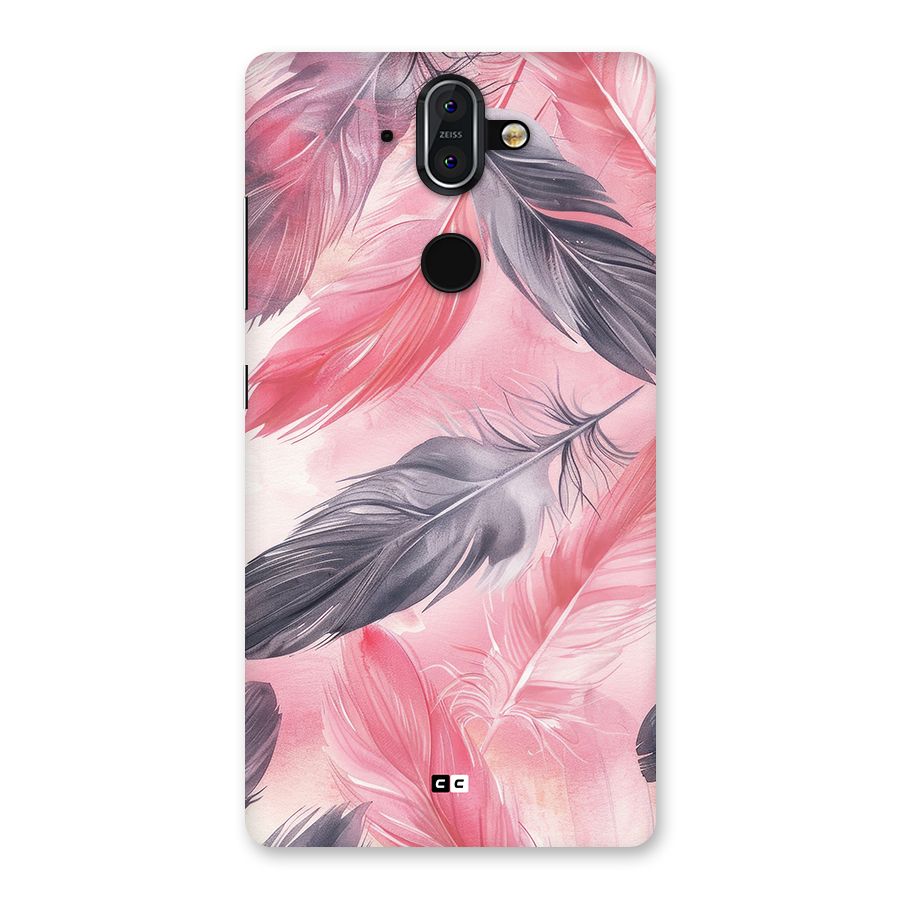Lovely Feather Back Case for Nokia 8 Sirocco