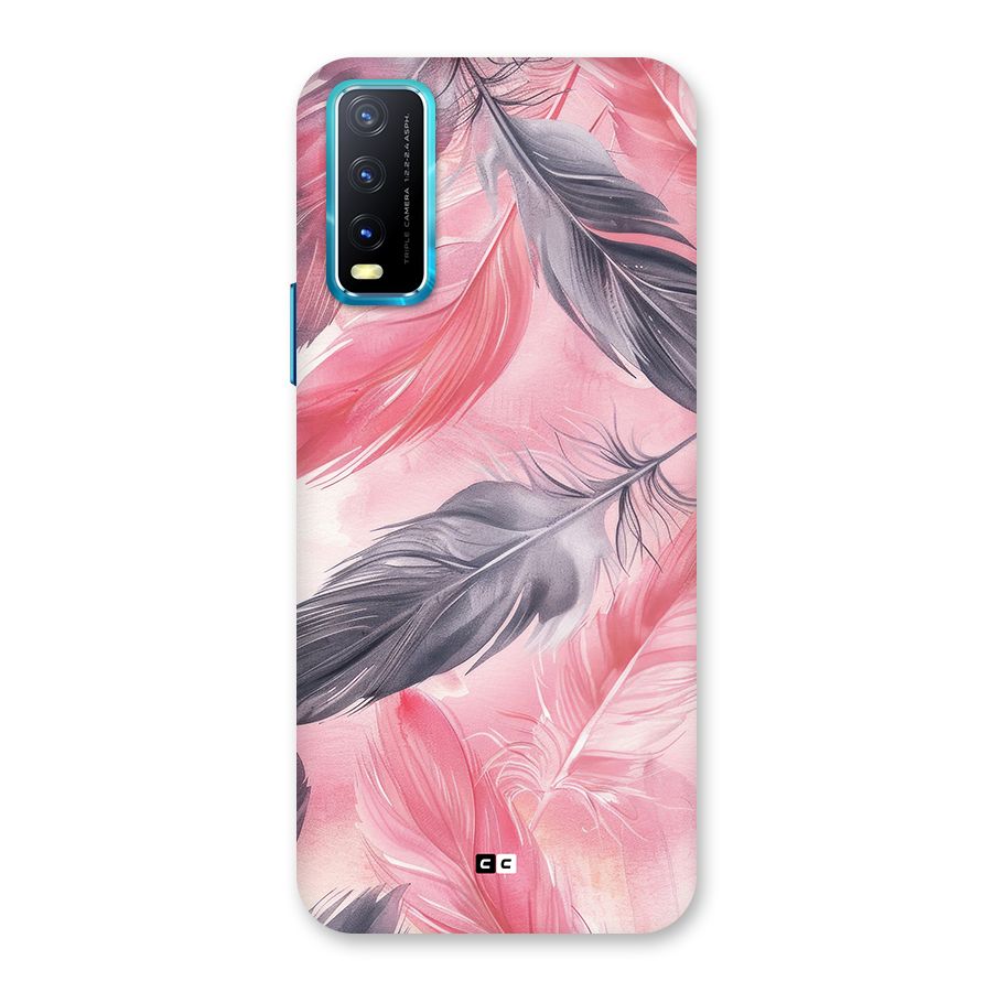 Lovely Feather Back Case for Vivo Y20