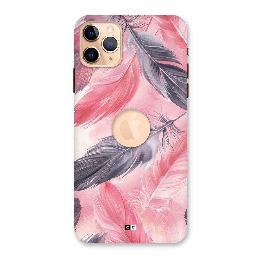 Lovely Feather Back Case for iPhone 11 Pro Max Logo Cut