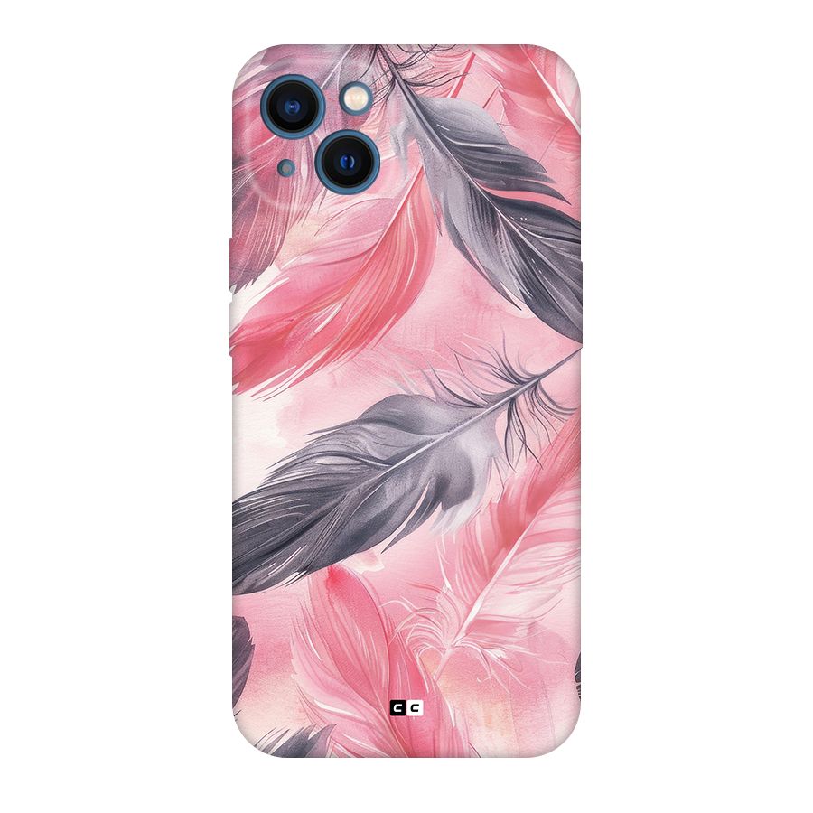 Lovely Feather Back Case for iPhone 13