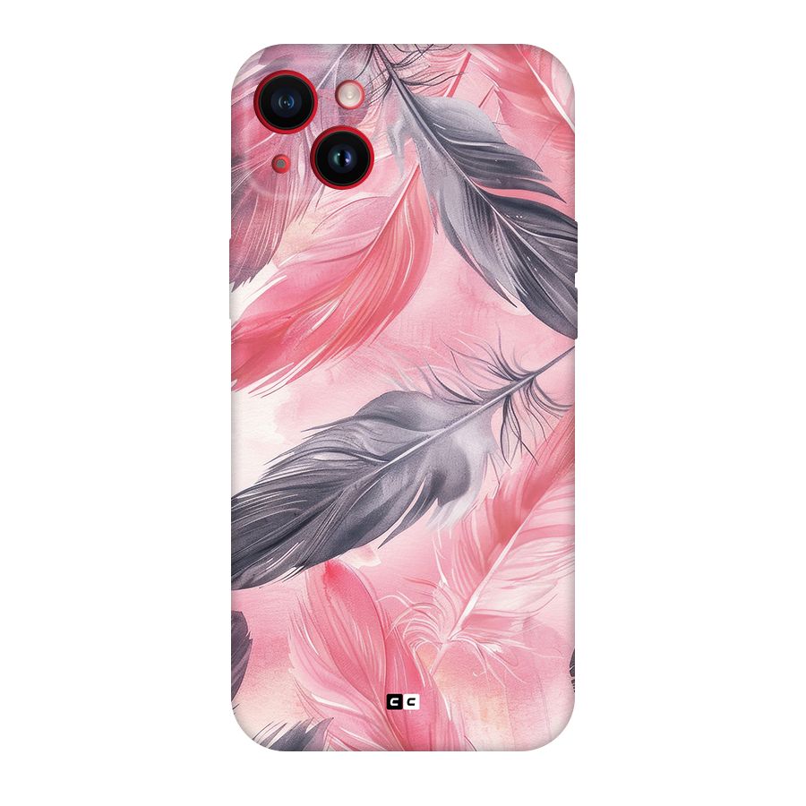 Lovely Feather Back Case for iPhone 14 Plus