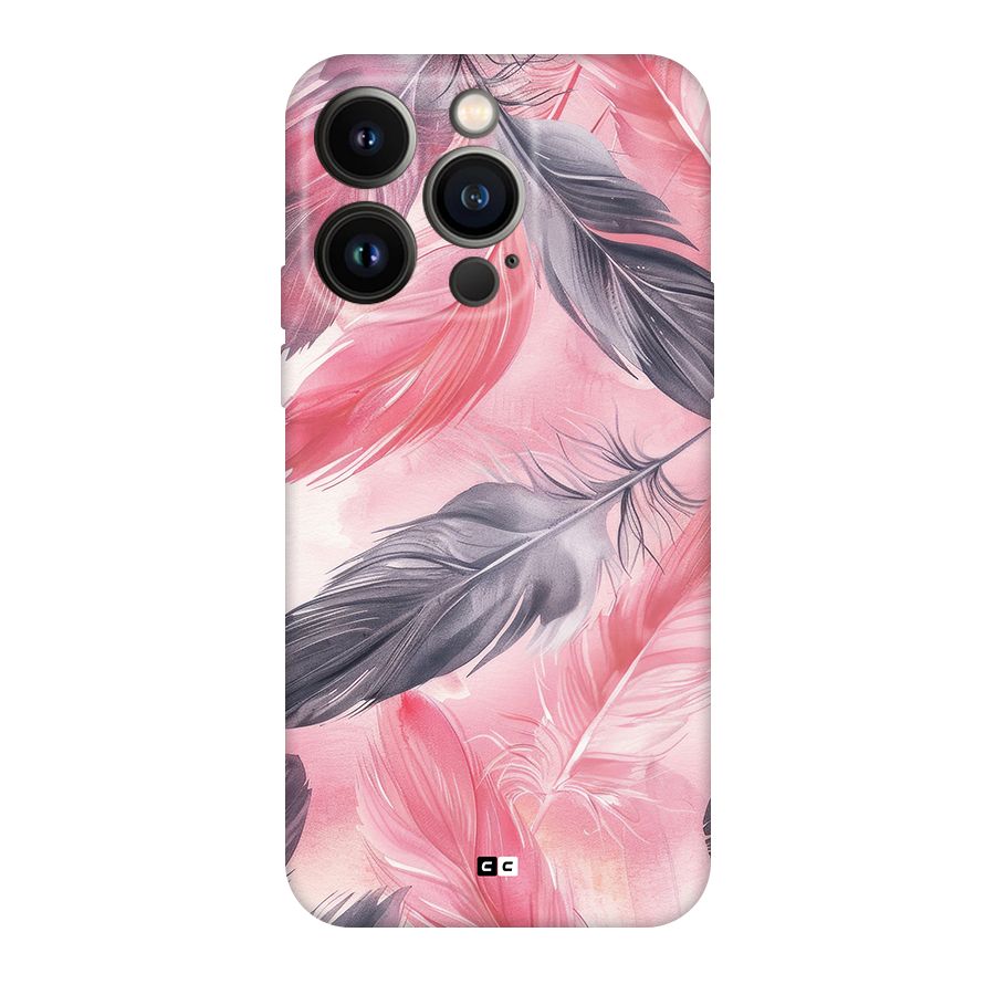 Lovely Feather Back Case for iPhone 14 Pro