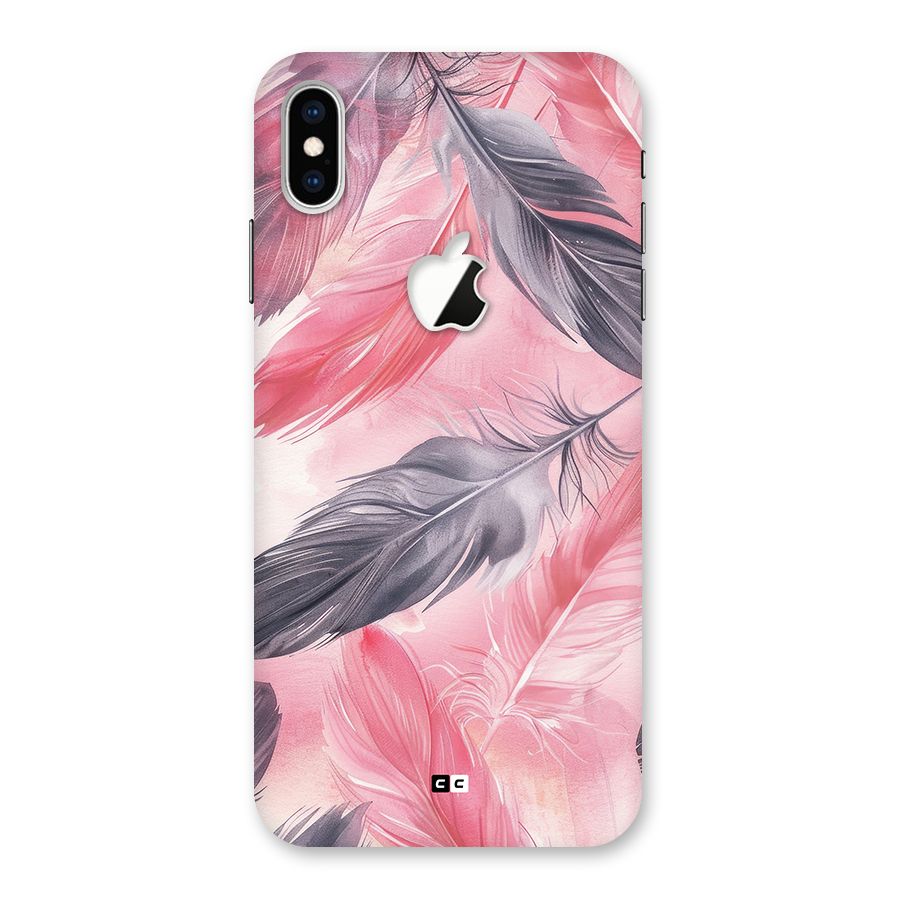 Lovely Feather Back Case for iPhone XS Max Apple Cut
