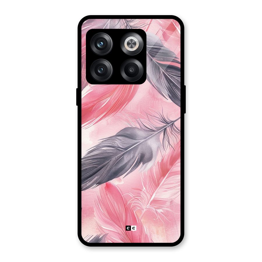 Lovely Feather Glass Back Case for OnePlus 10T