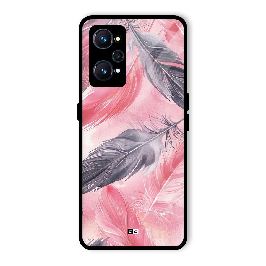 Lovely Feather Glass Back Case for Realme GT Neo2