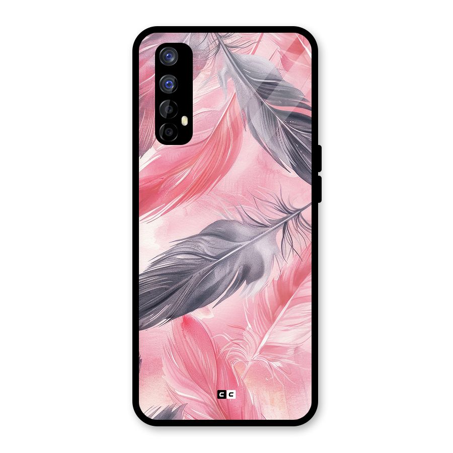 Lovely Feather Glass Back Case for Realme Narzo 20 Pro