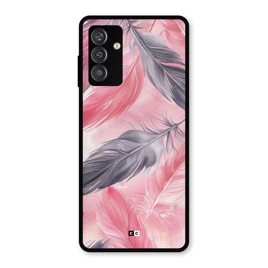 Lovely Feather Metal Back Case for Galaxy F13