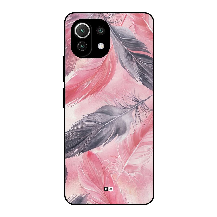 Lovely Feather Metal Back Case for Mi 11 Lite NE 5G