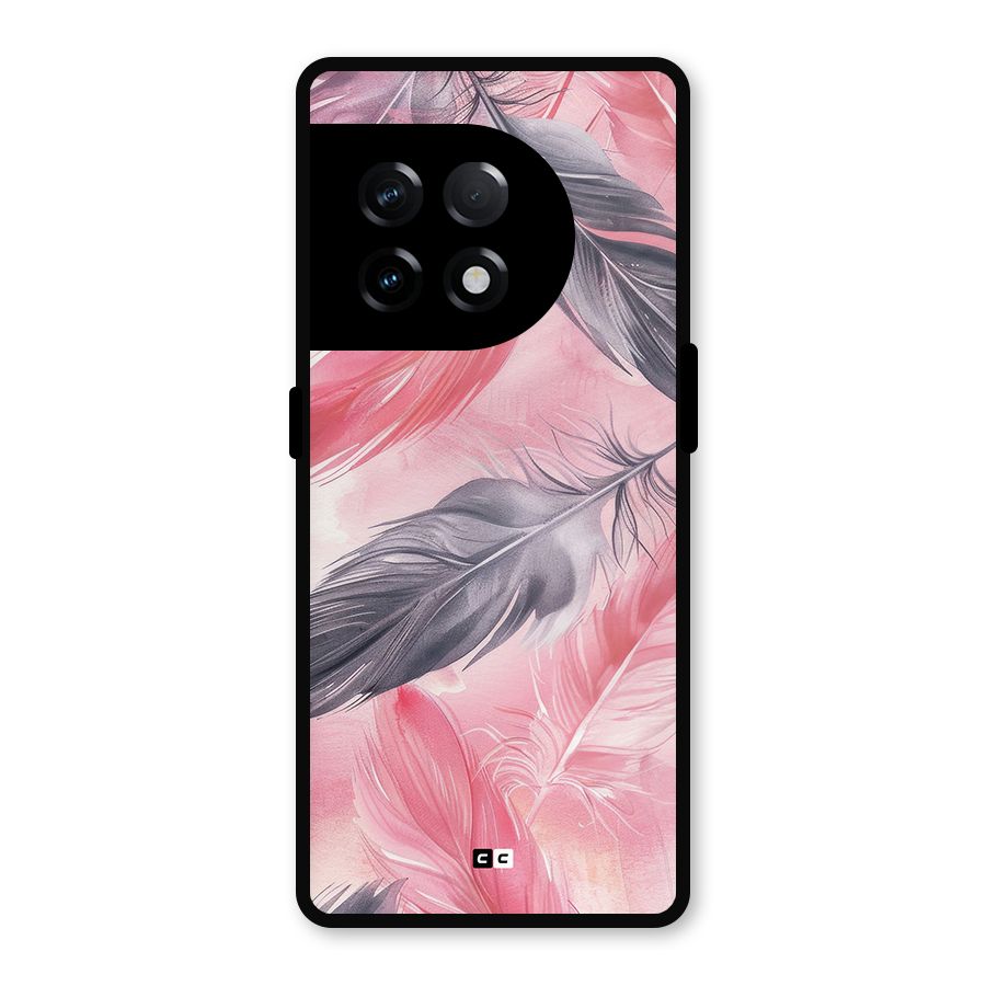 Lovely Feather Metal Back Case for OnePlus 11R