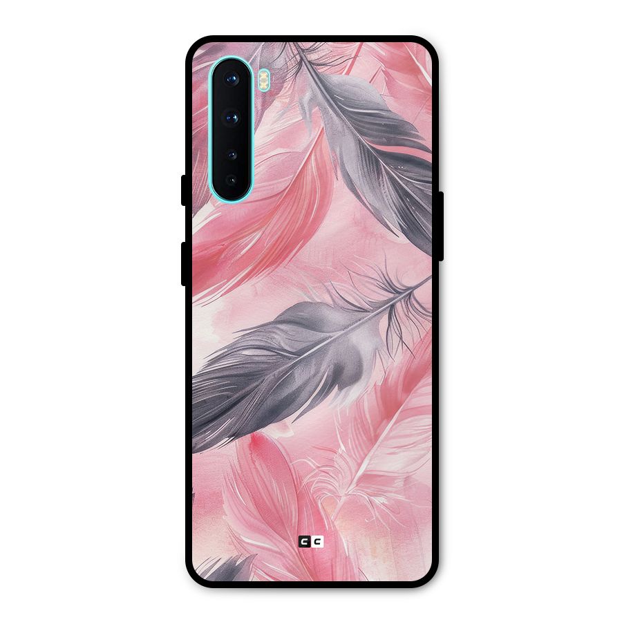 Lovely Feather Metal Back Case for OnePlus Nord