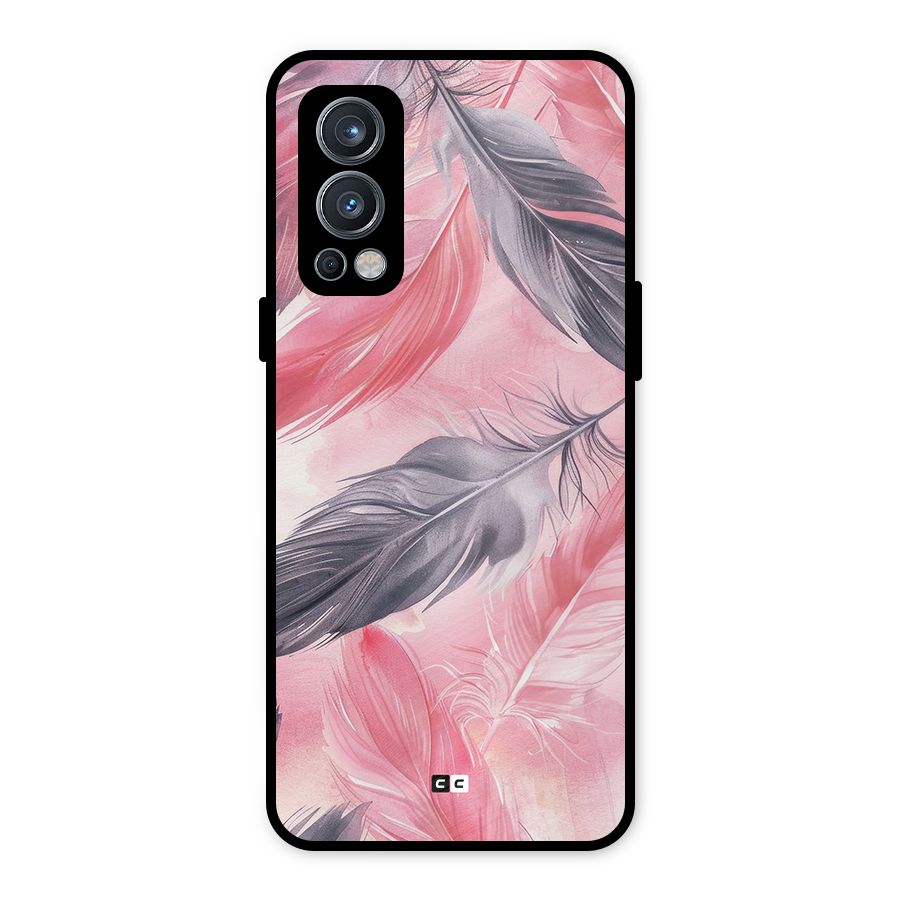 Lovely Feather Metal Back Case for OnePlus Nord 2 5G