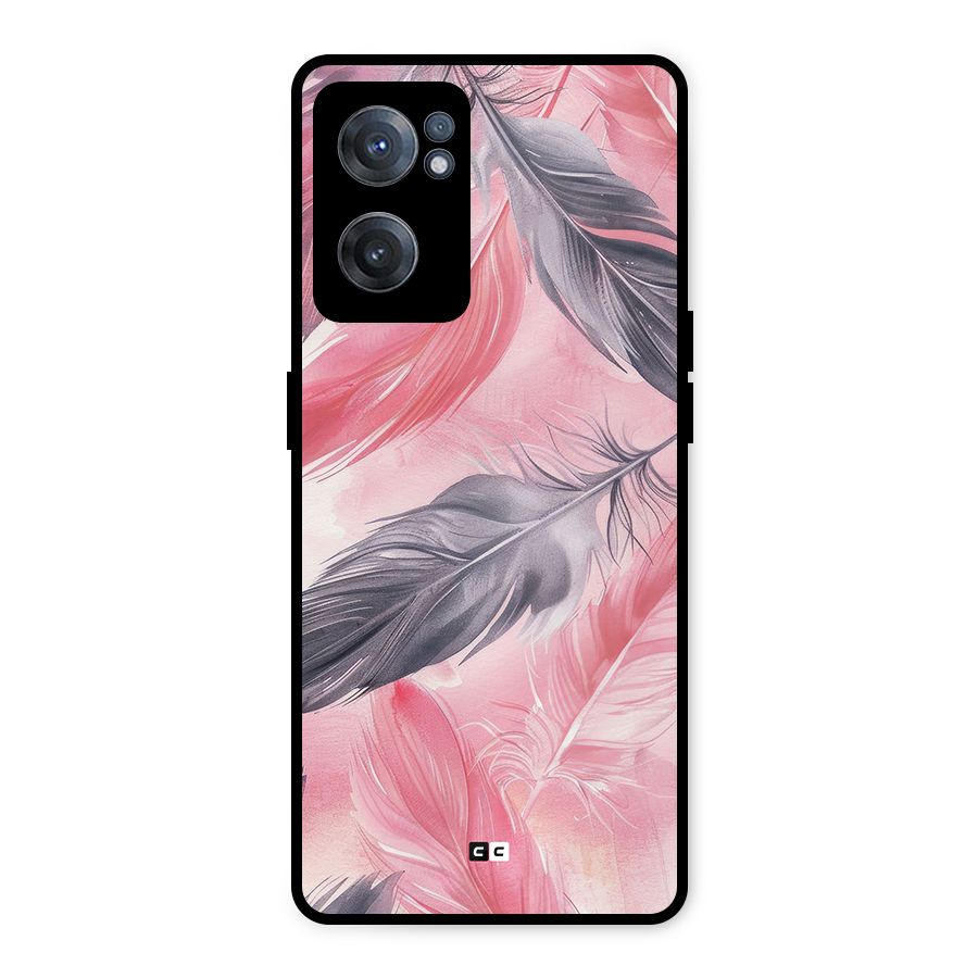 Lovely Feather Metal Back Case for OnePlus Nord CE 2 5G