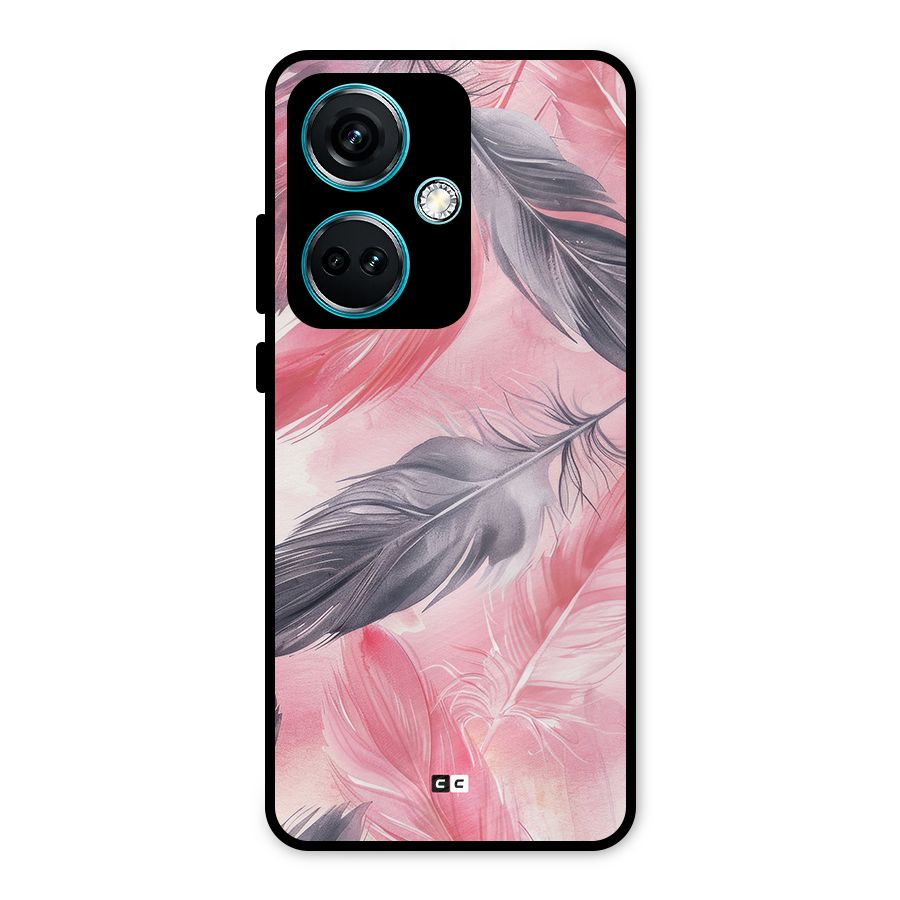 Lovely Feather Metal Back Case for OnePlus Nord CE 3 5G