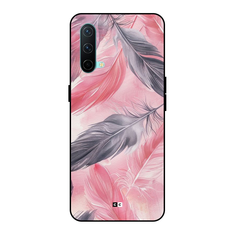 Lovely Feather Metal Back Case for OnePlus Nord CE 5G