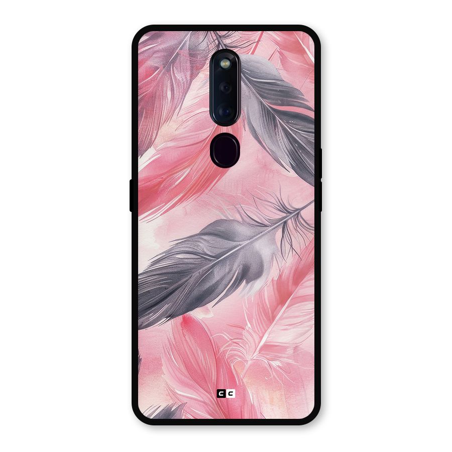 Lovely Feather Metal Back Case for Oppo F11 Pro