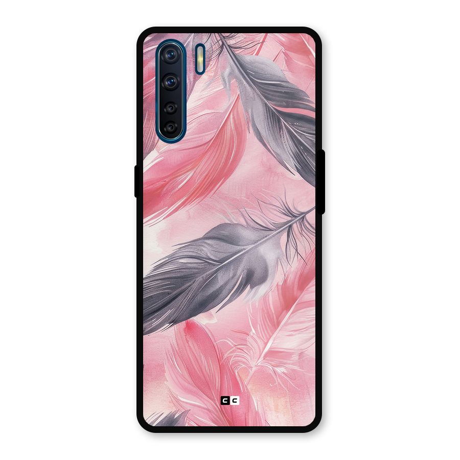 Lovely Feather Metal Back Case for Oppo F15