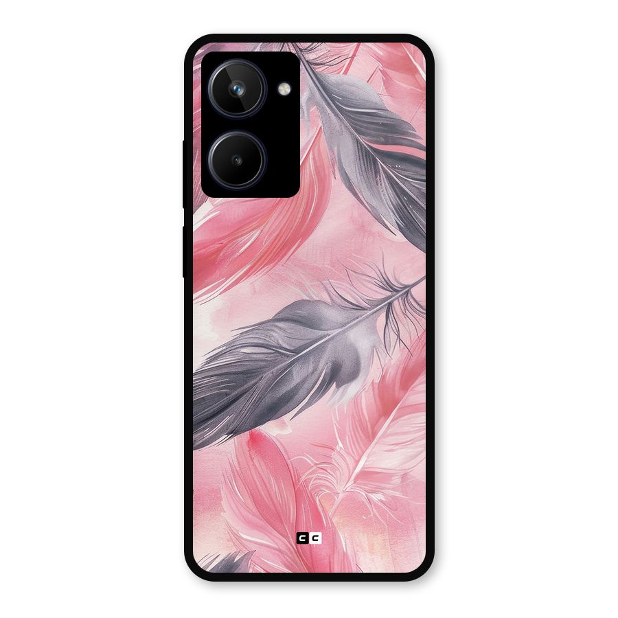 Lovely Feather Metal Back Case for Realme 10