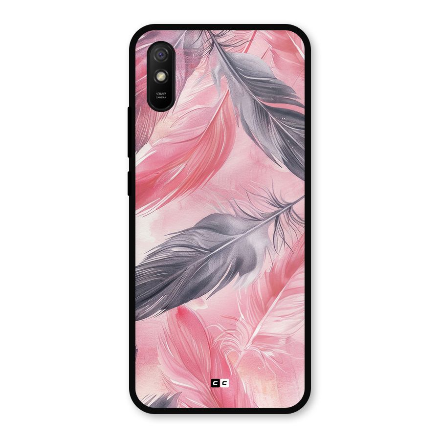 Lovely Feather Metal Back Case for Redmi 9i