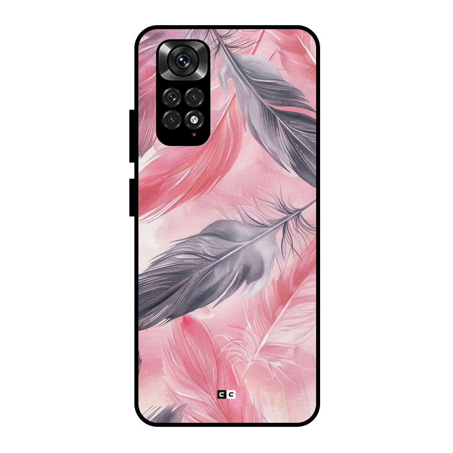 Lovely Feather Metal Back Case for Redmi Note 11 Pro Plus 5G