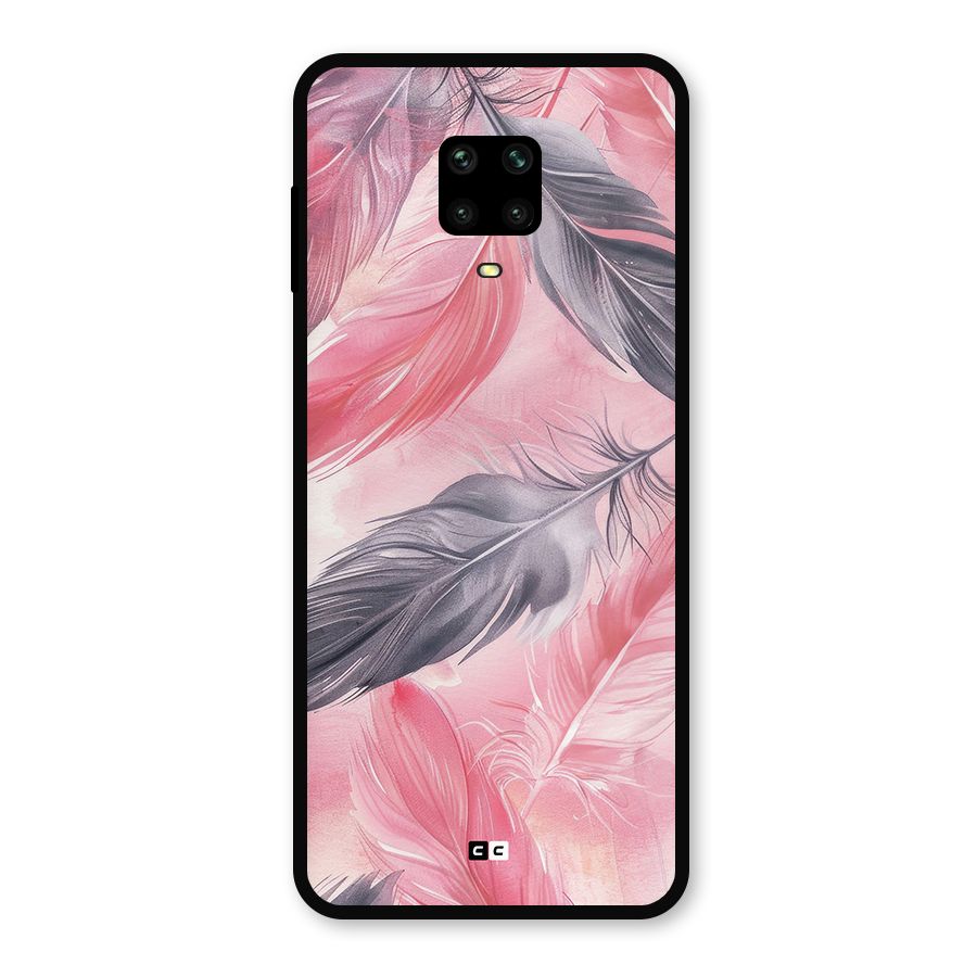 Lovely Feather Metal Back Case for Redmi Note 9 Pro